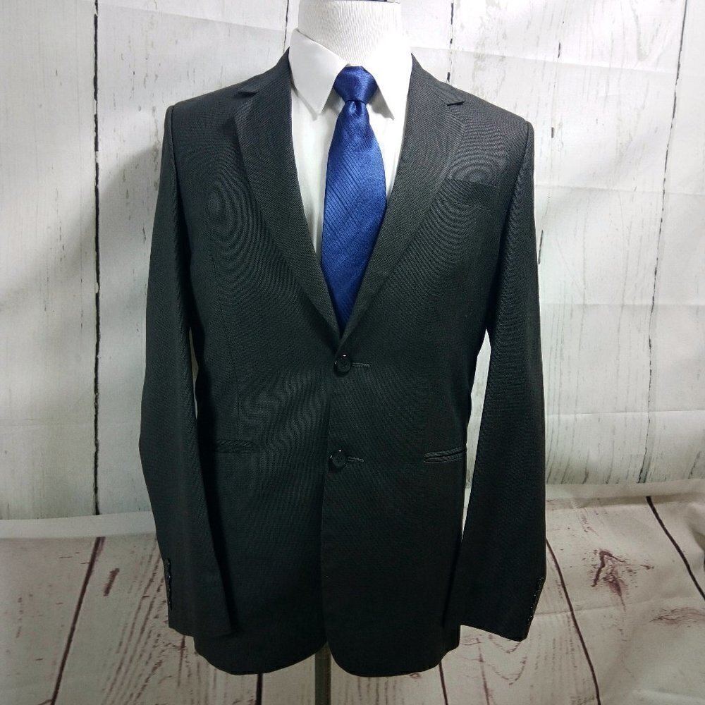 Reid & Taylor Gray Birdseye Suit Blazer Sport Coat